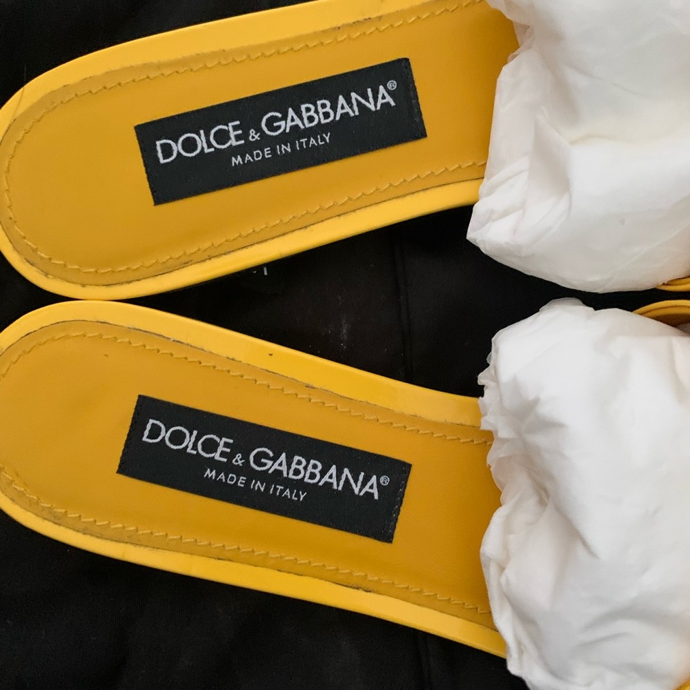 D&G logo patent leather sandals size 41 - Picture 6 of 14